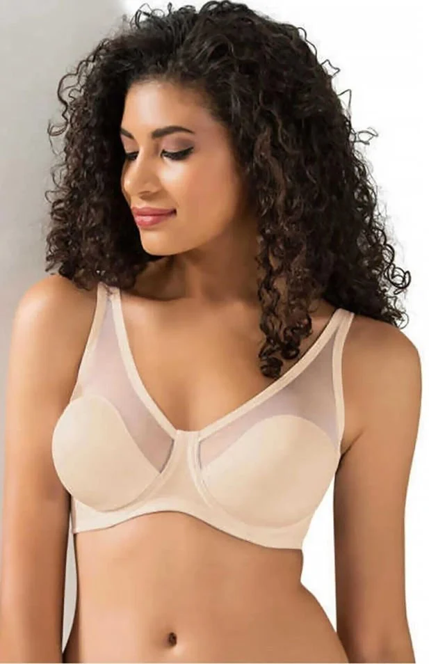 Soutien-gorge à bonnets souples recouvert de tulle Le Jardin 9200