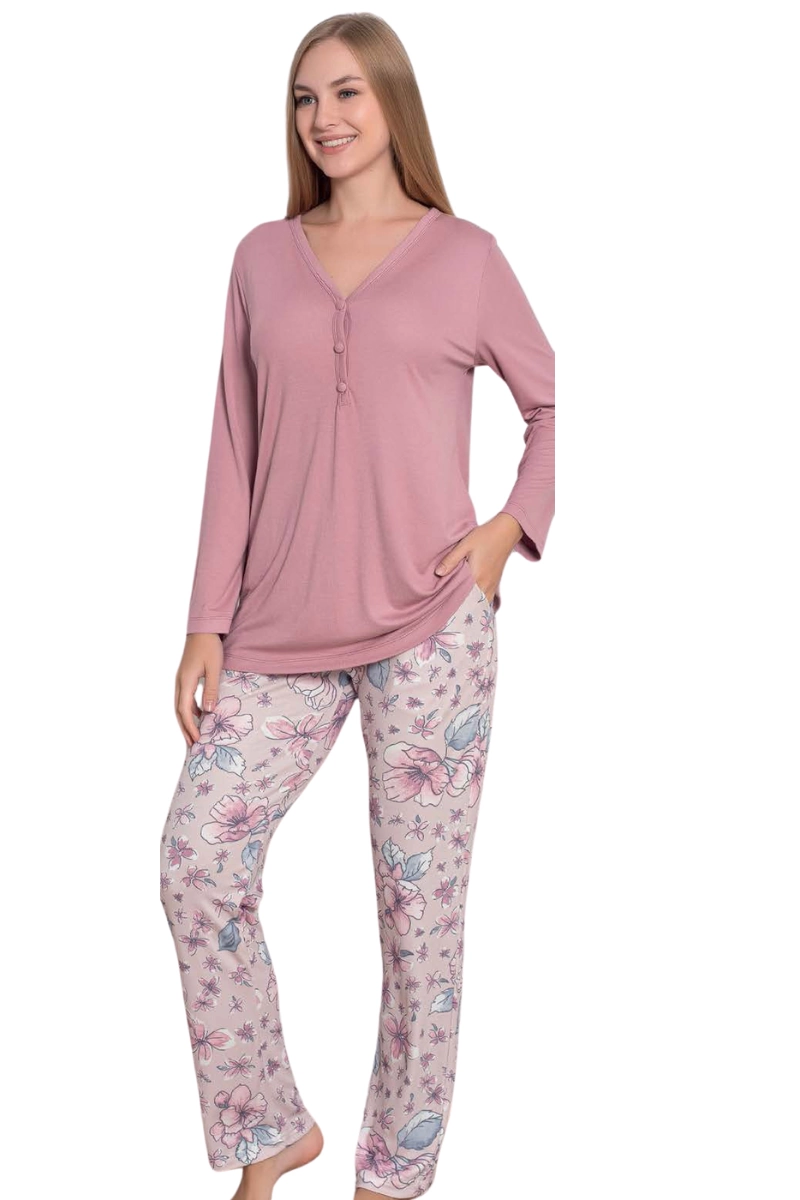 Limissi Desenli Melisa Kadın Pijama Takımı 24408