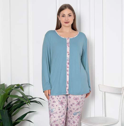 Limissi Patterned Women's Pajama Set 24711