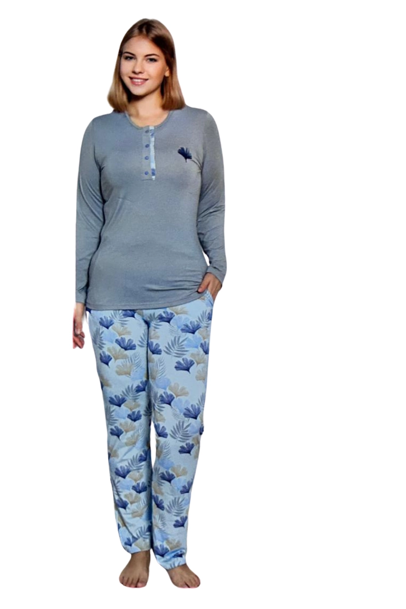 ENSEMBLE DE PYJAMA LIMISSI EN VISCOSE À MOTIFS
