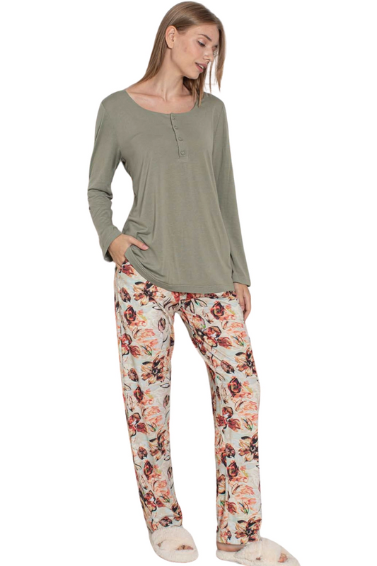 LİMİSSİ VİSKON PİJAMA TAKIMI