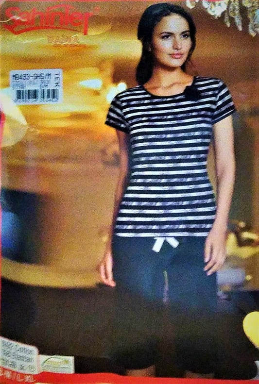 Sahinler Striped Two Piece Suit MB493