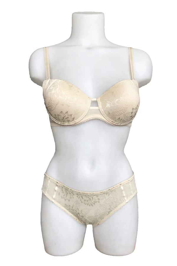 Night Flight Padded Patterned Printed Support Bra Set 2127