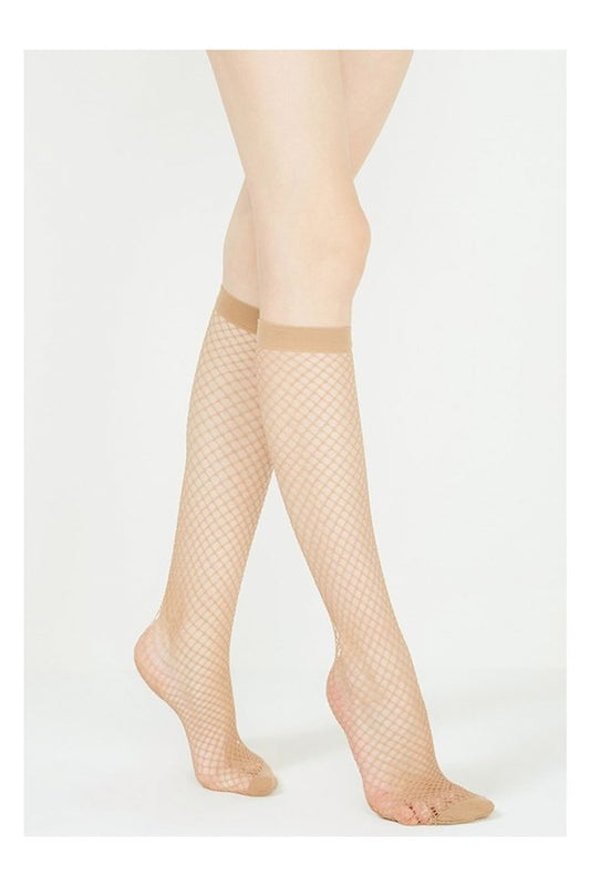 Penti İri Fileli Diz Altı Pantolon Çorabı