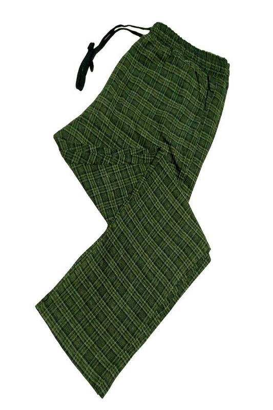 Pijalux Men's Plaid Pattern Single Bottom 2911