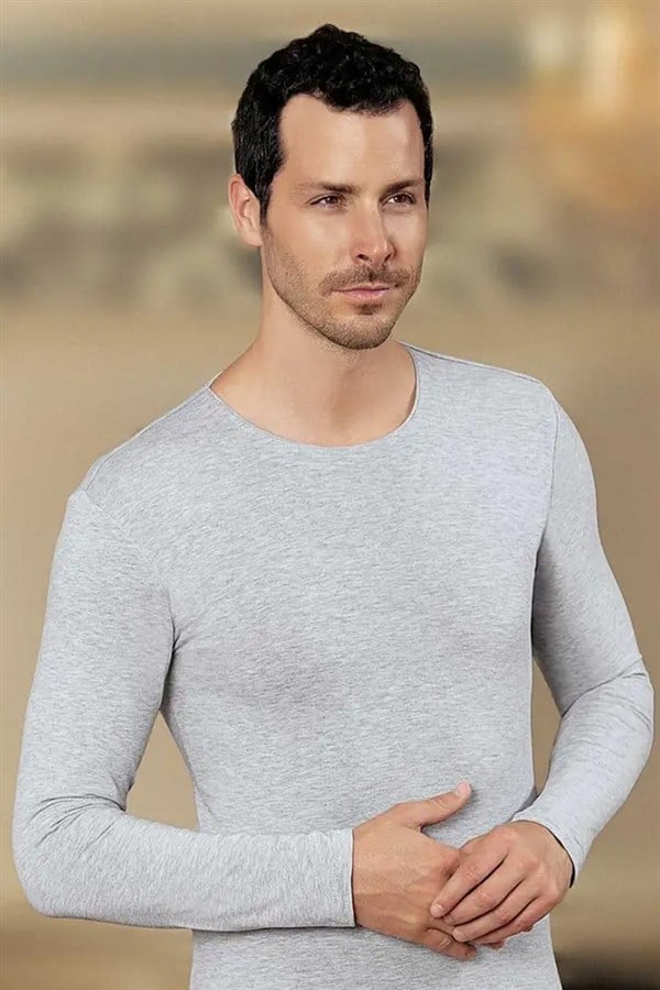 Şahinler Men's Lycra Long Sleeve O Neck E070