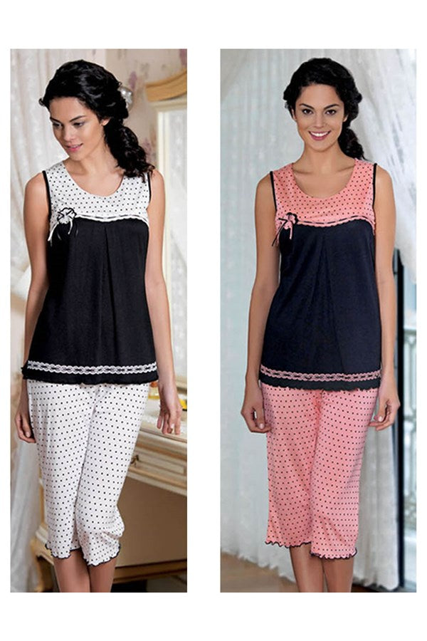 Şahinler Women's Six Point Summer Pajamas 21549