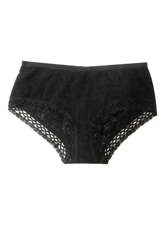 Şahinler Kadın için Dantel Kenarlı Siyah Renk Bikini Külot Kod B722