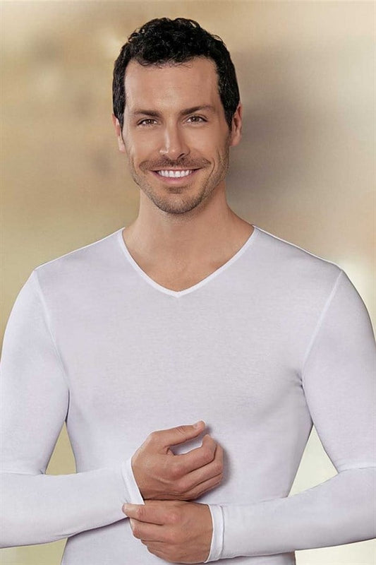 Şahinler Lycra Long Sleeve V Neck E074