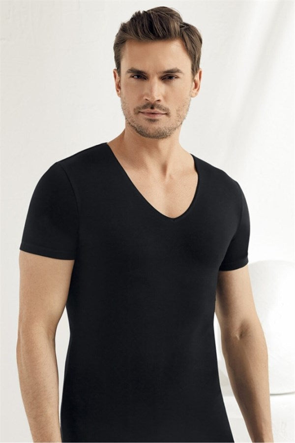 Şahinler Lycra Deep V Neck E080