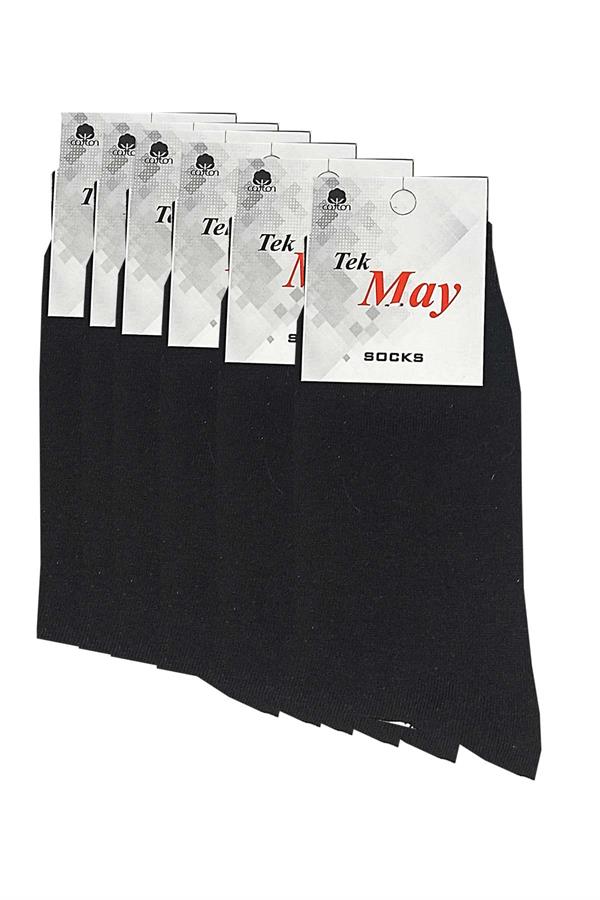 Black Men's Socks Single-May Komet 6-Pack