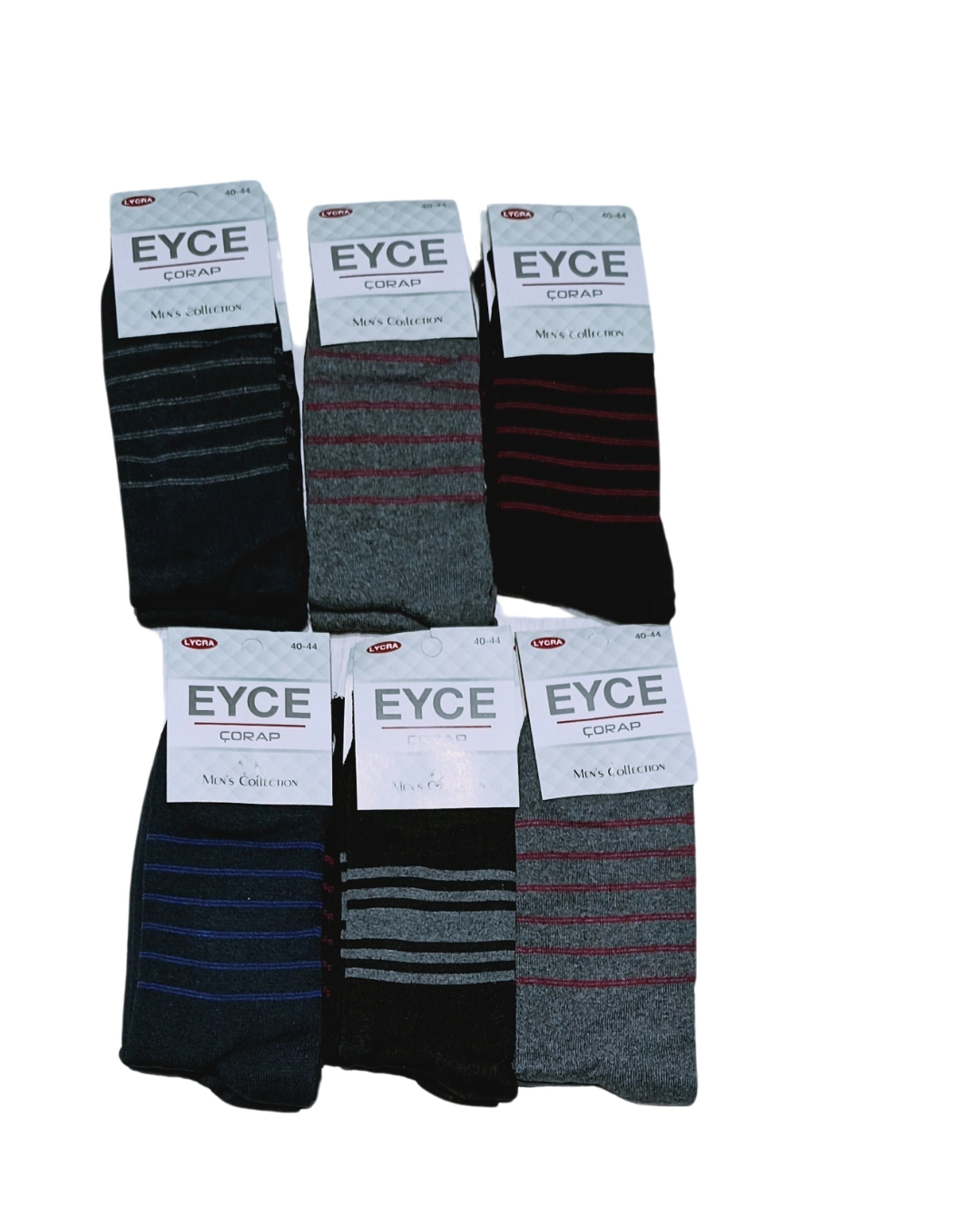 Chaussettes homme pas chères, motif à cercles, assorties, lot de 12