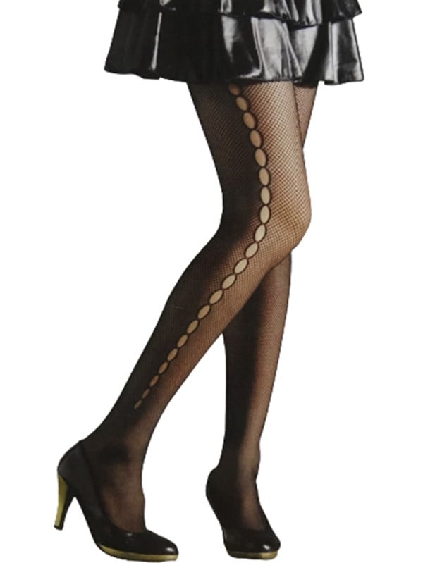 Vog Jacquard Patterned Tights 8523 Black SM