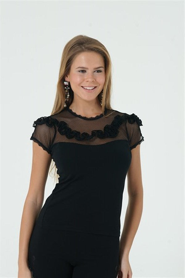 Half Sleeve Blouse Clear 2634