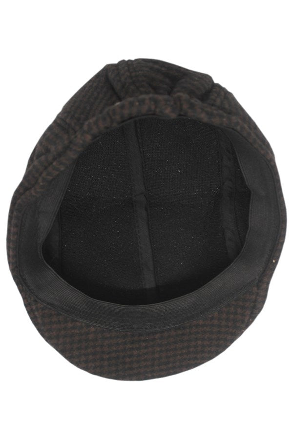Patterned Brown Cap