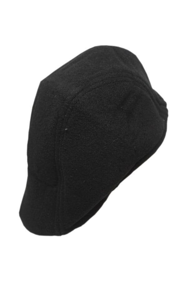 Kulaksız Siyah Kasket Şapka