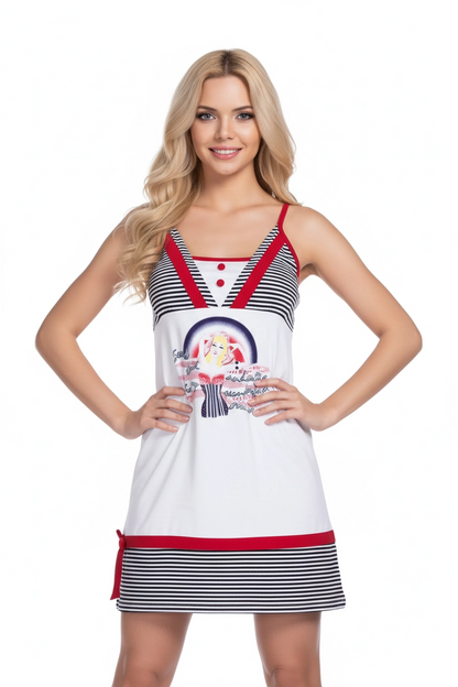 2421 Clear Women's Striped Cruise Dress