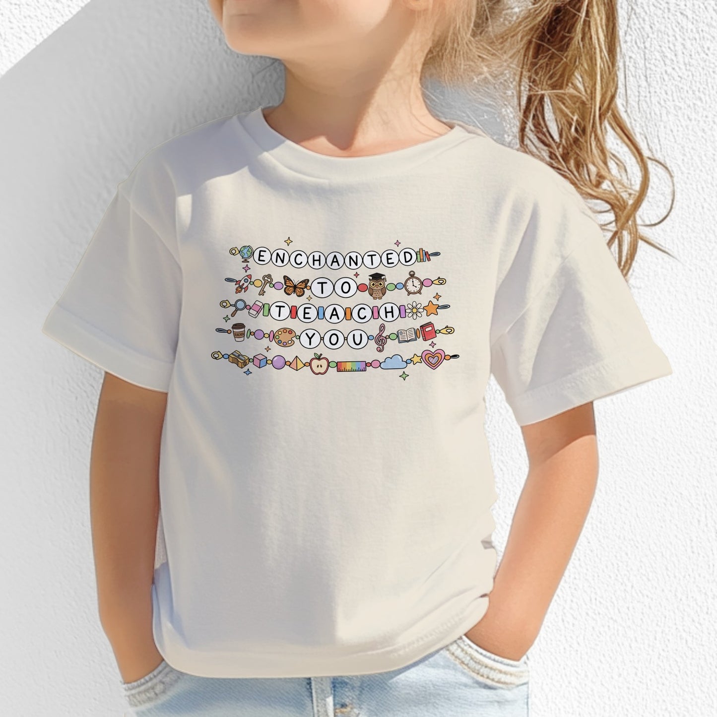 Kids "Enchanted to Teach You" Teacher Appreciation T-Shirt