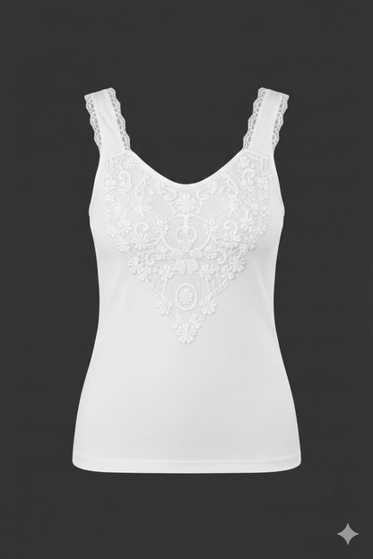 Débardeur en dentelle Lycra sahinler B152