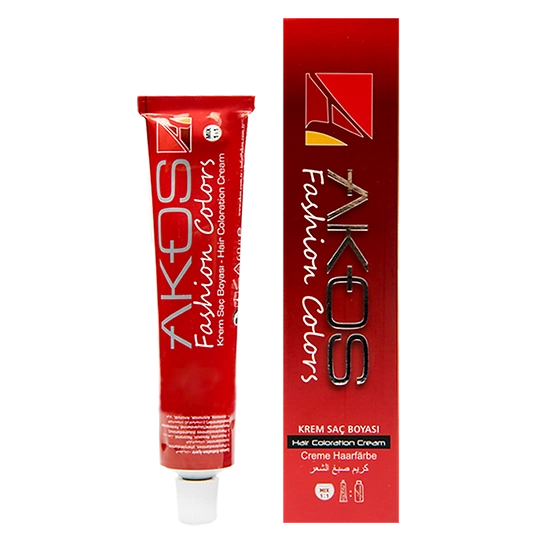Akos Tüp Boya Seti 7.53 Yakut Kızılı Saç Boyası 60 ML ( 3 Adet Boya+ 3 Adet Oksidan)