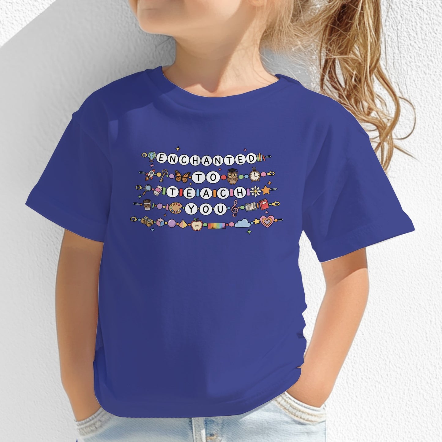 Kids "Enchanted to Teach You" Teacher Appreciation T-Shirt