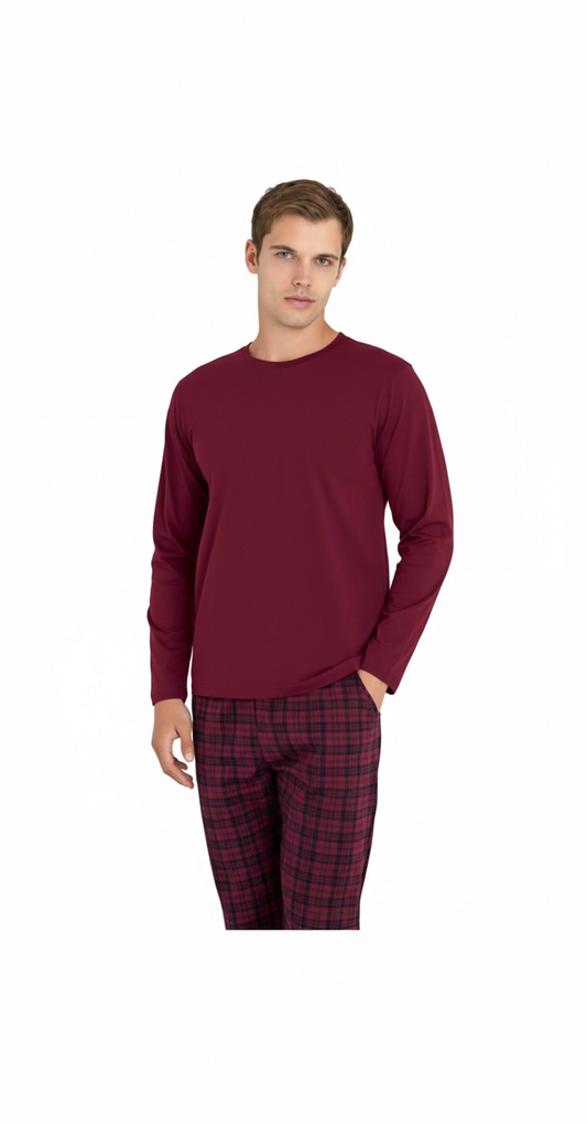 9273-kly 0 yaka pijama takımı
