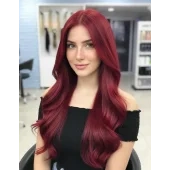Akos Strawberry Red Hair Dye 7.52 4 Bottles + 4 Oxidants