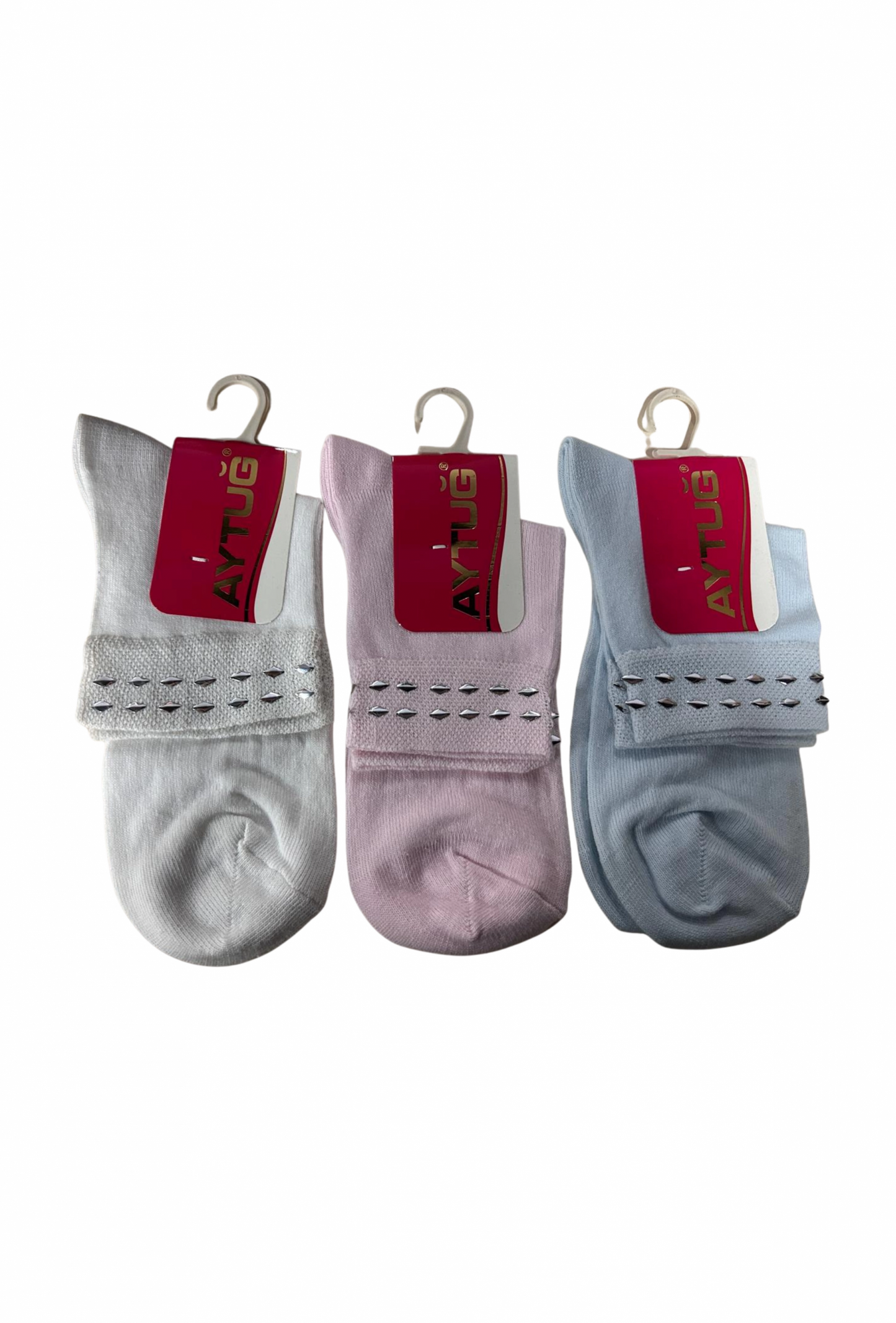 Aytuğ Taşlı Bayan Soket Çorabı 3 ADET 30319