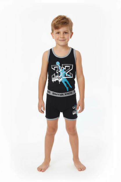 Ensemble enfant en élasthanne imprimé transparent 1511