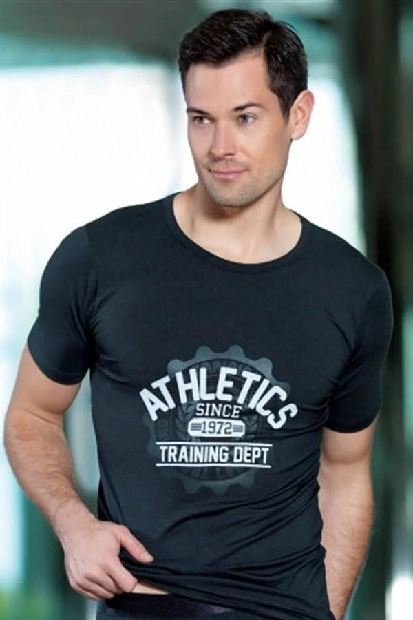 Berrak Men's Athletic Printed T-shirt 1036