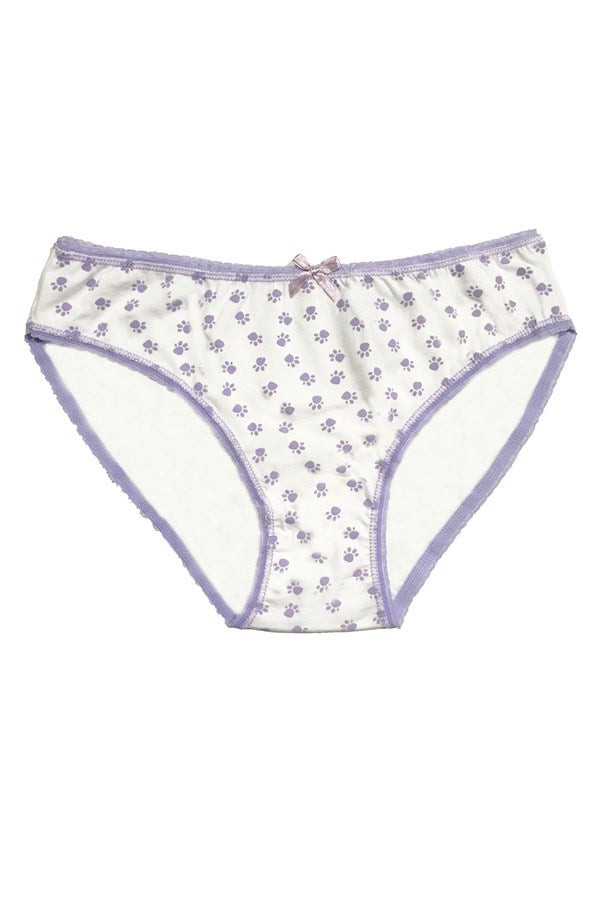Berrak Women's White Ribbon Detailed Bikini Panties 11104