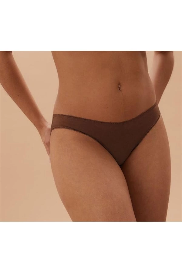 Berrak Women's Full Lycra Plain Bikini Briefs 2056