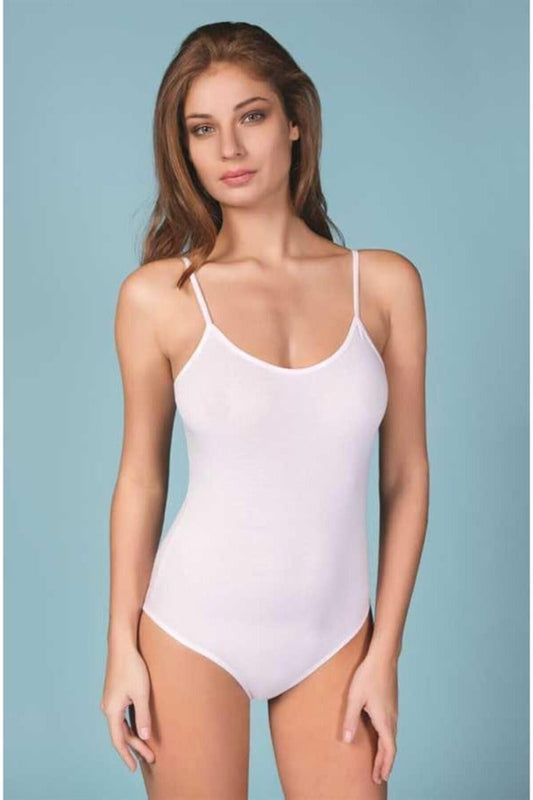 Berrak Women's Rope Strap Snap Bodysuit 2081