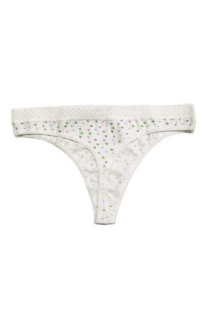 Clear Women's Paw Printed Thong 2339