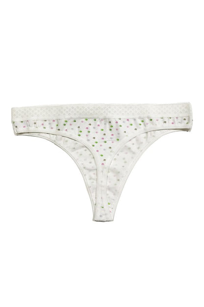 Clear Women's Paw Printed Thong 2339