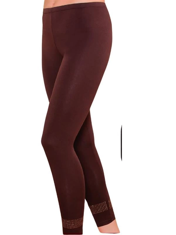 Leggings longs à paillettes et strass pour femmes Berrak 2254