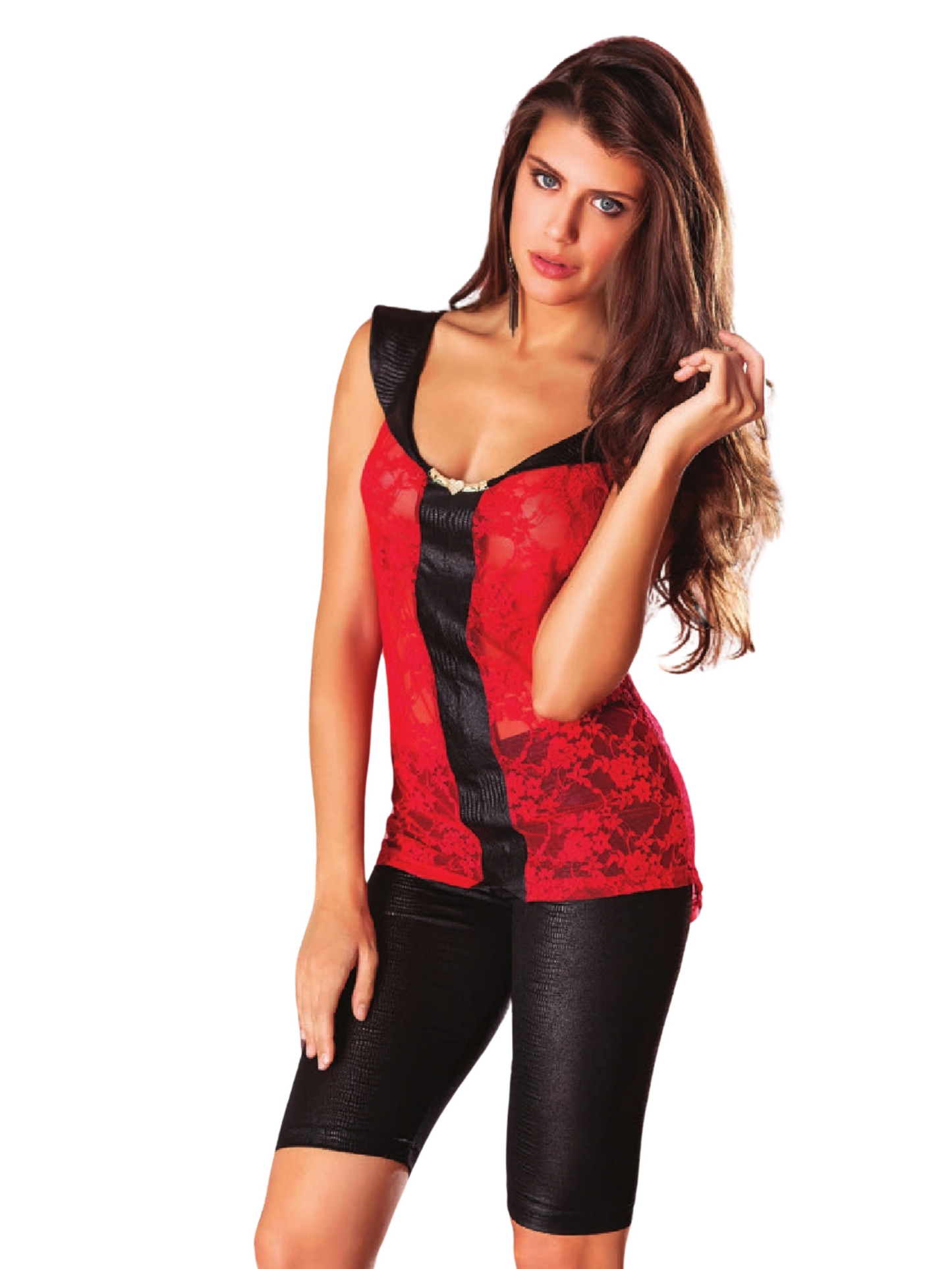 Ensemble de dentelle ornée Berrak pour femme 2658