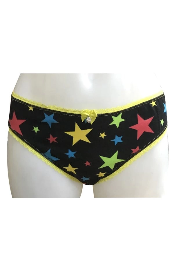 Clear Women's Star Bikini Panties 2340