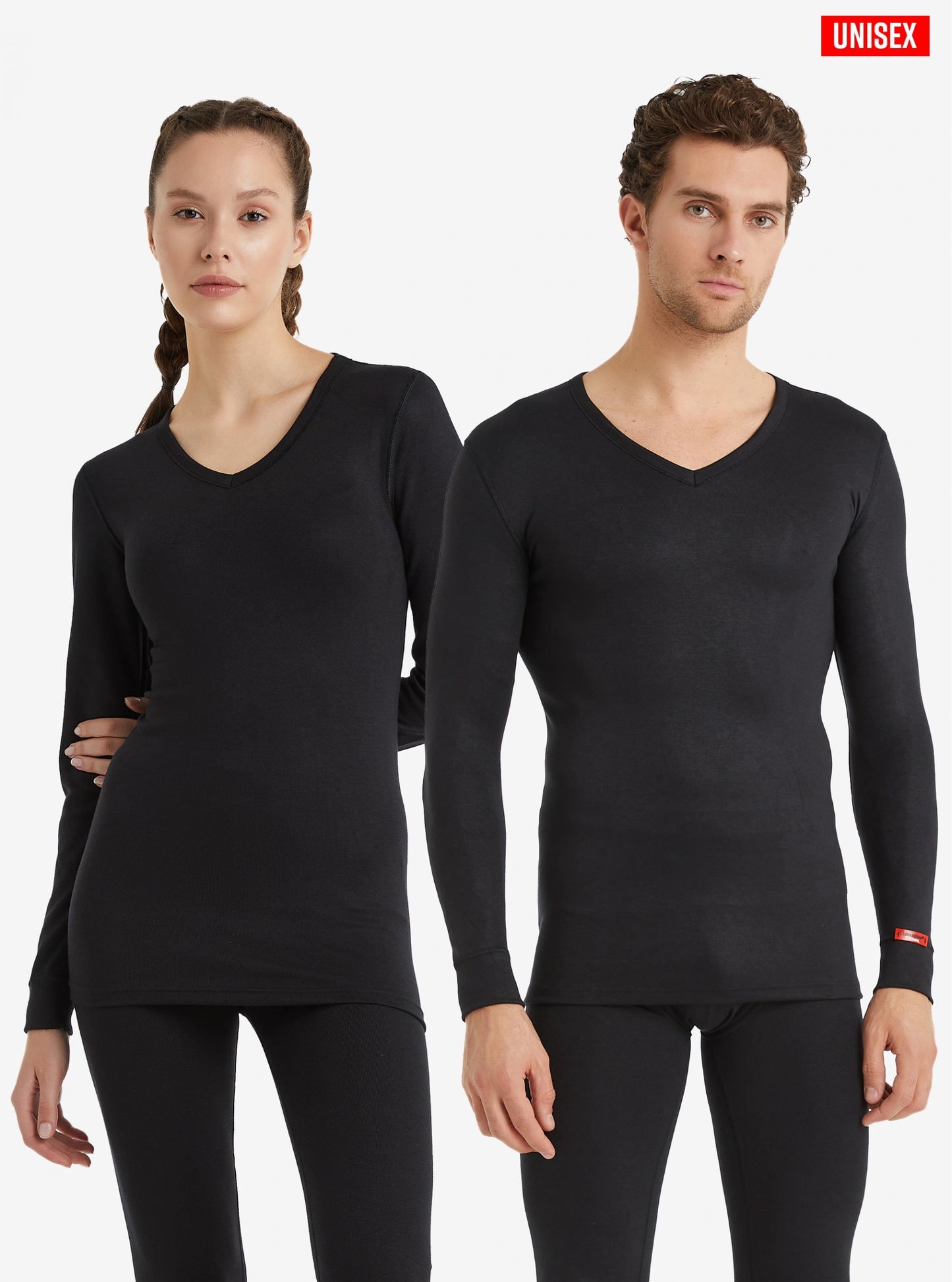 T-shirt thermique à manches longues et col en V Blackspade 1257