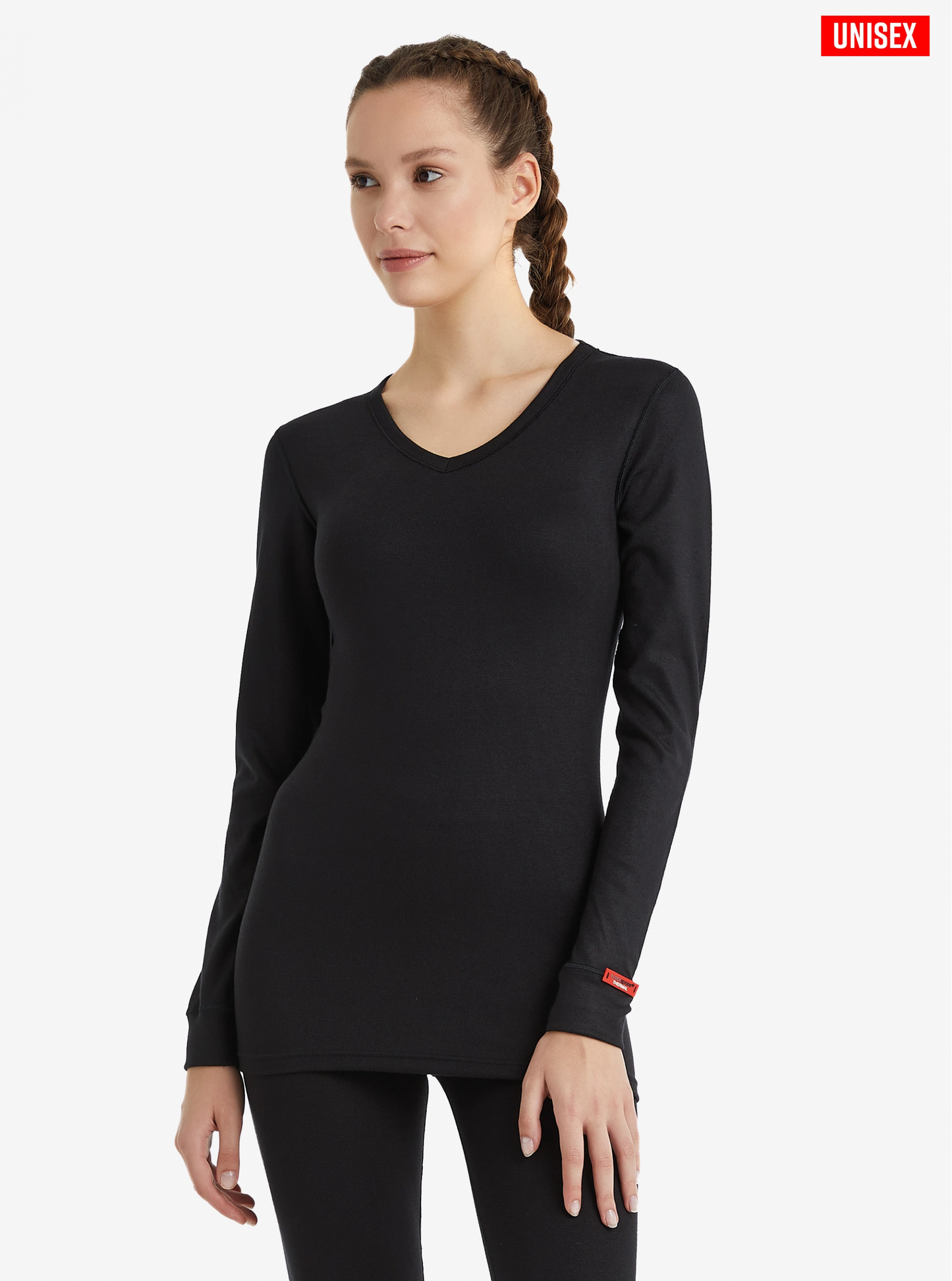 T-shirt thermique à manches longues et col en V Blackspade 1257