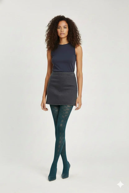 Collants à motifs en micro-maille Shimal pour femmes de Daymod
