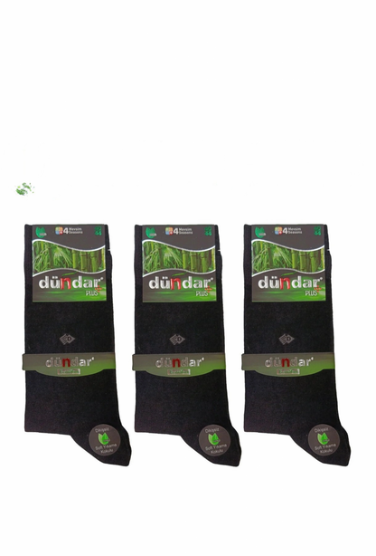 Chaussettes sans coutures en bambou pour homme Dündar, lot de 12