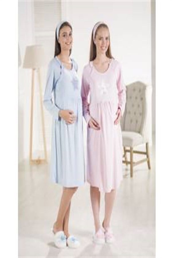 Estiva Soft Combed Cotton Maternity Nightgown 17381