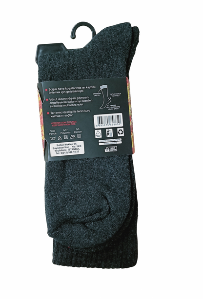 Chaussettes éponge thermiques GİRAY, lot de 6