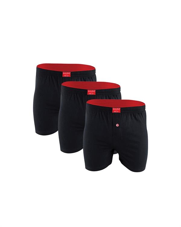 Huma One Men's Towel Waist Plain Boxer 3 Pieces 2174