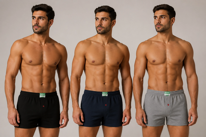 Huma One Erkek Havlu Bel Düz Boxer 6 lı