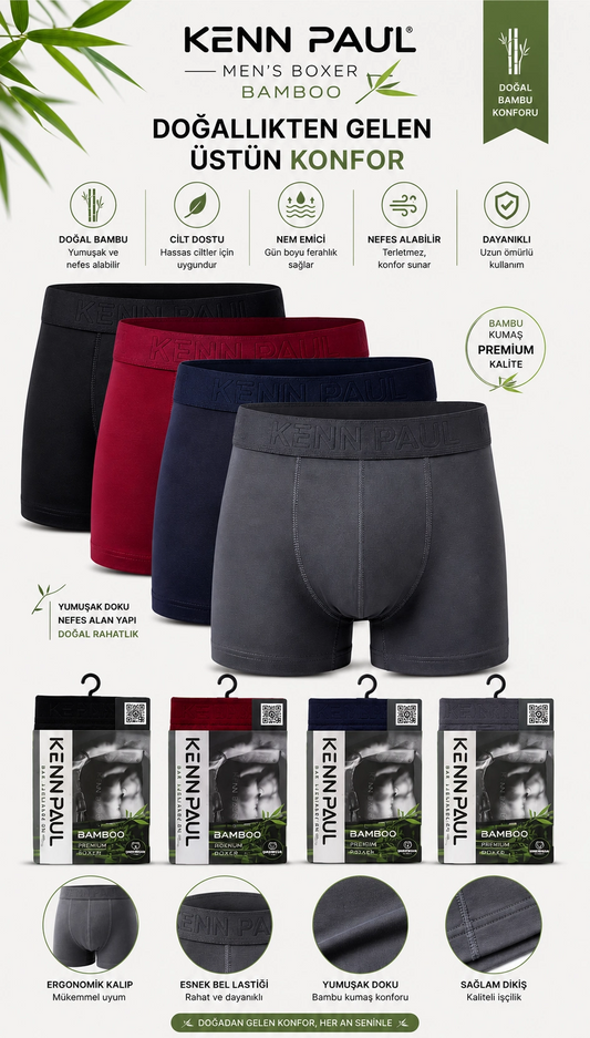 Kenn Paul Bambu Erkek BOXER