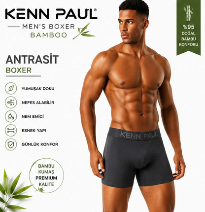 Kenn Paul Bambu Erkek BOXER 6 ADET