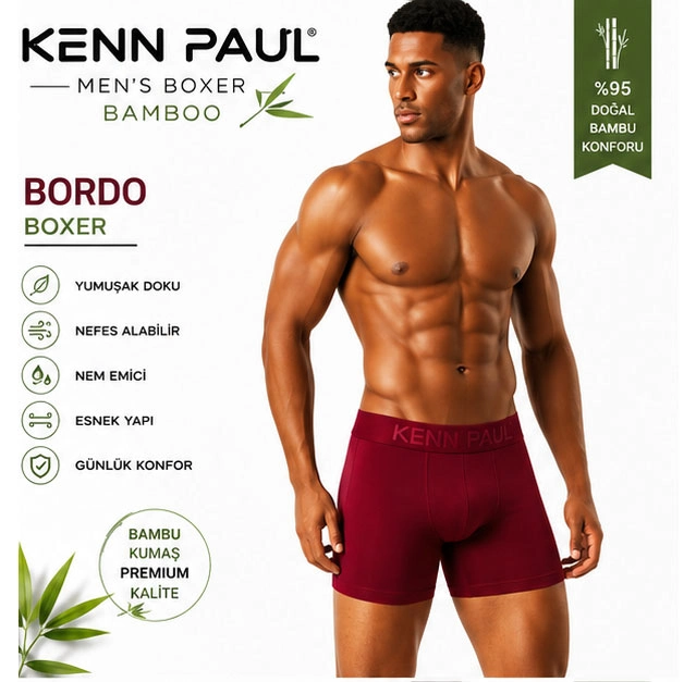 Kenn Paul Bambu Erkek BOXER 6 ADET