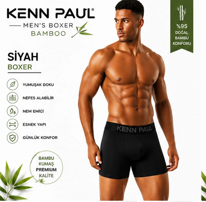 Kenn Paul Bambu Erkek BOXER 6 ADET